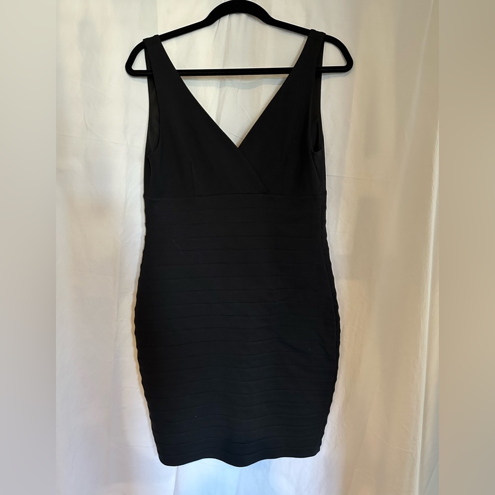 Black form fitting dress